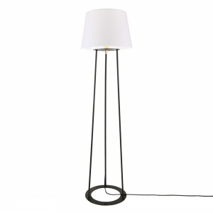 Borris Three-legged Floor Lamp with Fabric Shade